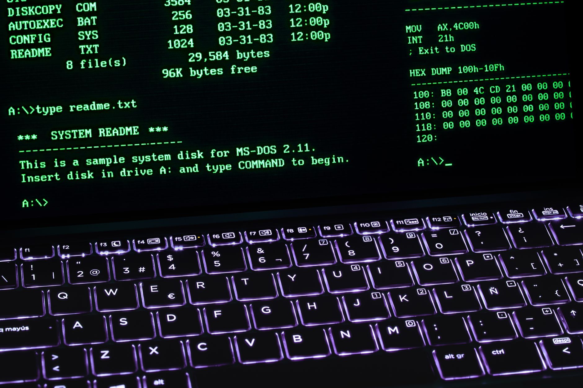 Analyse de données sur ordinateur portable